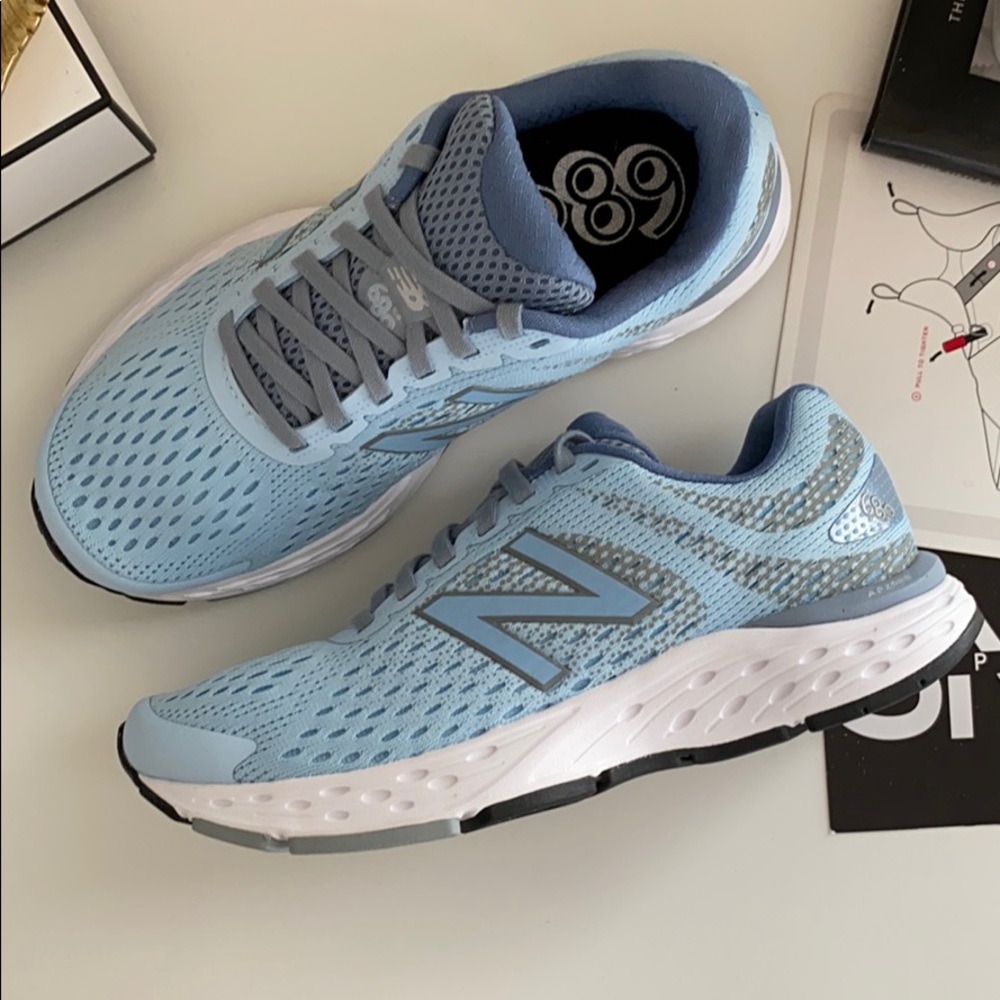 NEW new balance 680 baby blue sneakers shoes - Picture 6 of 7